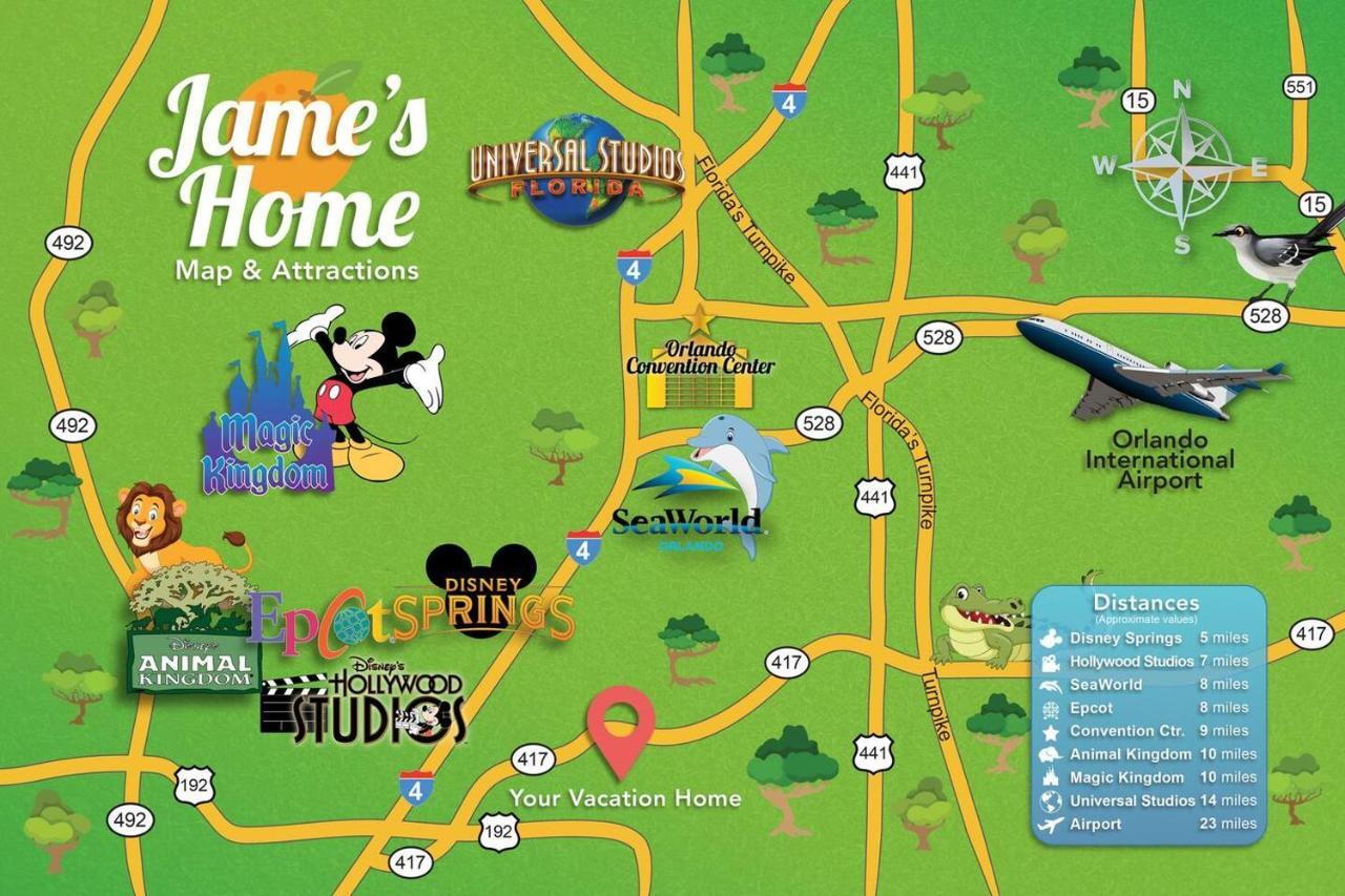 H - New 2 Bedroom Condo - 5 Miles To Disney - Free Water Park Киссимми Экстерьер фото
