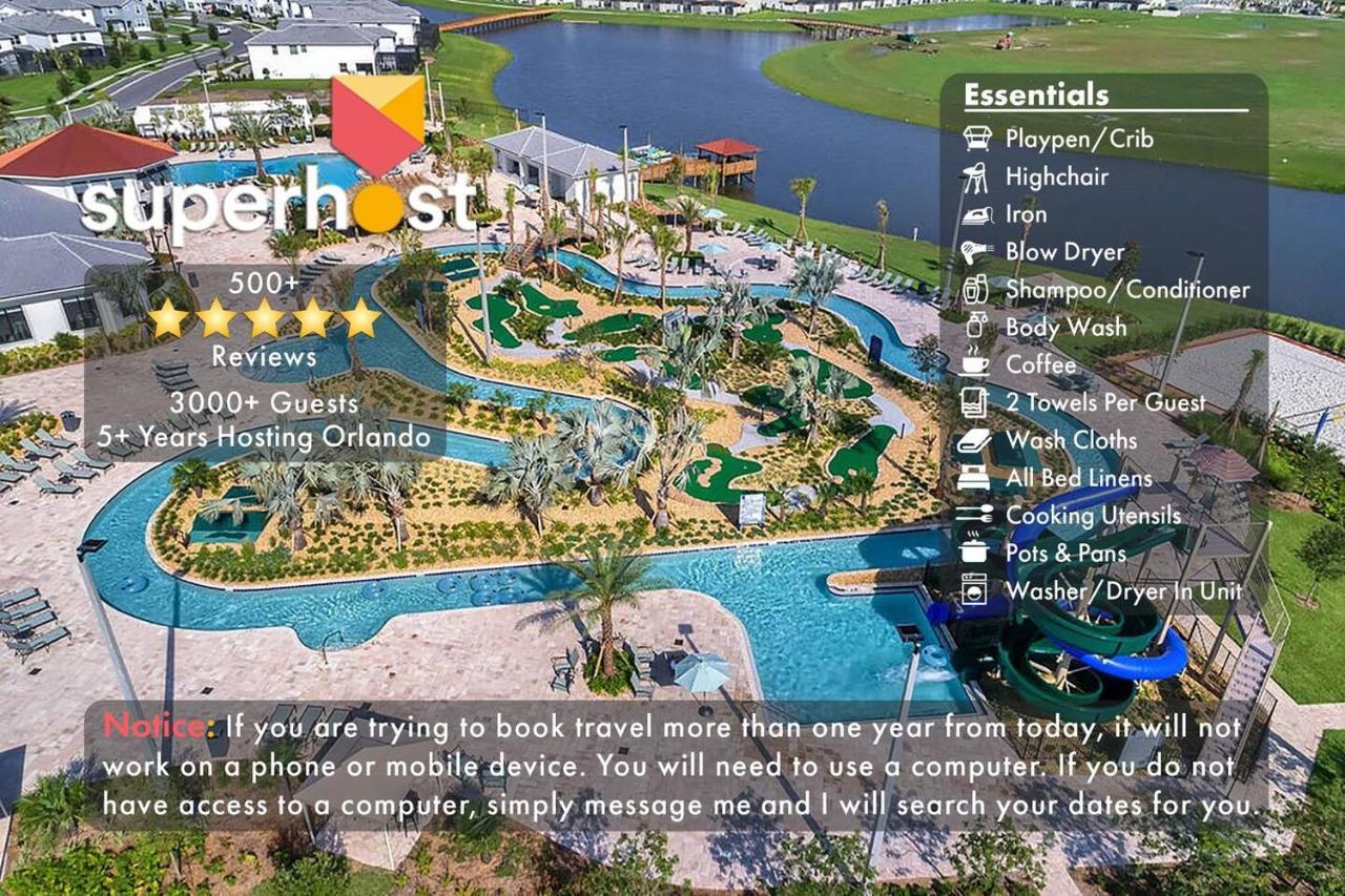 H - New 2 Bedroom Condo - 5 Miles To Disney - Free Water Park Киссимми Экстерьер фото